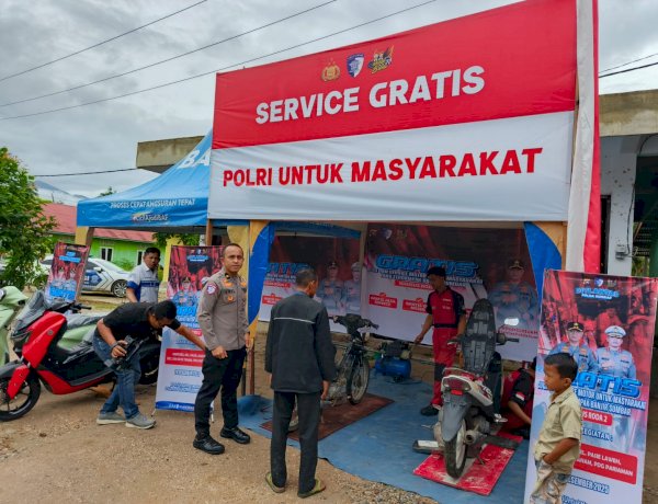 Ringankan Beban Warga, Polri Hadirkan Layanan Servis Kendaraan Gratis di Padang Pariaman