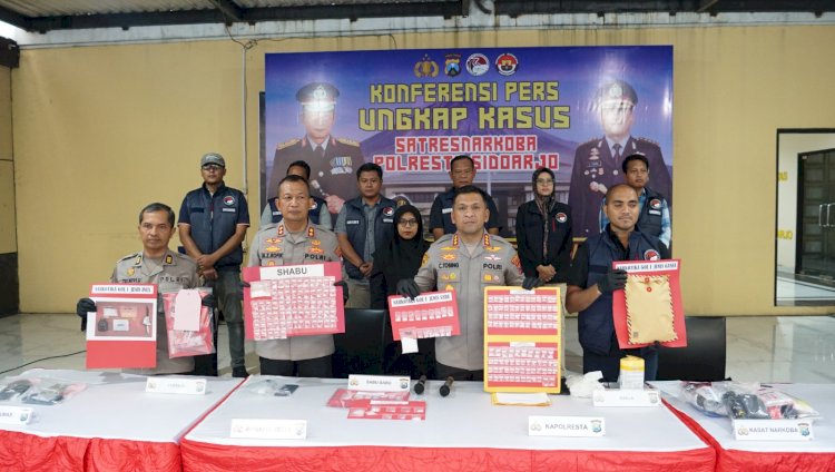 Polresta Sidoarjo Ungkap 19 Kasus Narkoba dan Amankan 25 Tersangka di Maret 2026