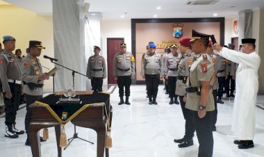 Kapolresta-Sidoarjo-Pimpin-Sertijab-Kasat-Reskrim-dan-Kapolsek-Candi