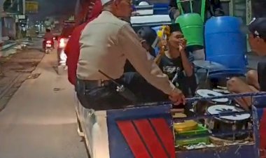 Kapolsek-Tanggulangin-Patroli-Sahur-Keliling