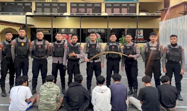 Polres-Pelabuhan-Tanjungperak-Amankan-7-Kelompok-Gang-Allstar-di-Tenggumung-Baru-Surabaya