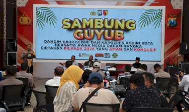 Cooling-System,-Kapolres-Kediri-Kota-dan-Dandim-0809-Gelar-Sambung-Guyub-Bersama-Awak-Media