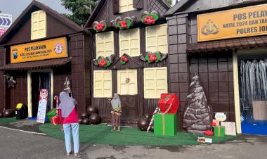 Wahana-Rumah-Coklat,-Posyan-Operasi-Lilin-Semeru-2024-Polres-Jombang-Siap-Layanani-Masyarakat