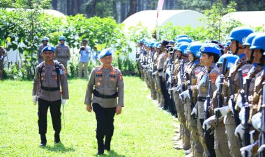 FPU-7-MINUSCA-Siap-Berangkat-Ke-Africa-Tengah,-Kadivhubinter-Polri-:-Misi-Perdamaian,-Polri-Terlatih
