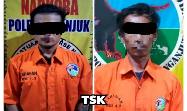 Polres-Nganjuk-Berhasil-Ungkap-Kasus-Narkoba-Dua-Tersangka-Pengedar-Sabu-Diamankan